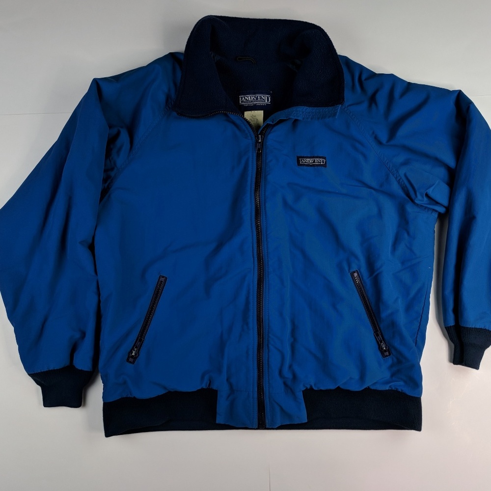 Vintage Lands End Jacket Coat Fleece Large